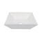 Novatto BIANCO PARI porcelain Vessel Sink + Pop-Up Drain Set, Brushed Nickel TP-V10WBN - alternate 1